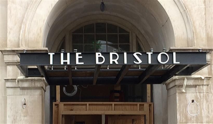 The Bristol Hotel Exterior Channel Letters