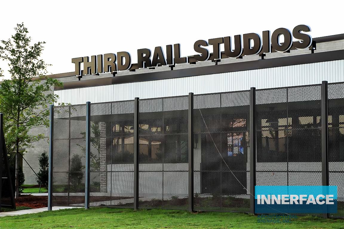 Third Rail Studios Corporate Exterior Signage