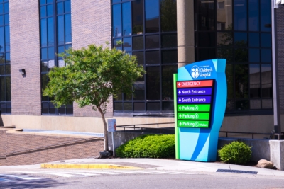 East Tennessee Children’s Hospital Exterior Signage East Tennessee Children's Hospital Exterior Signage