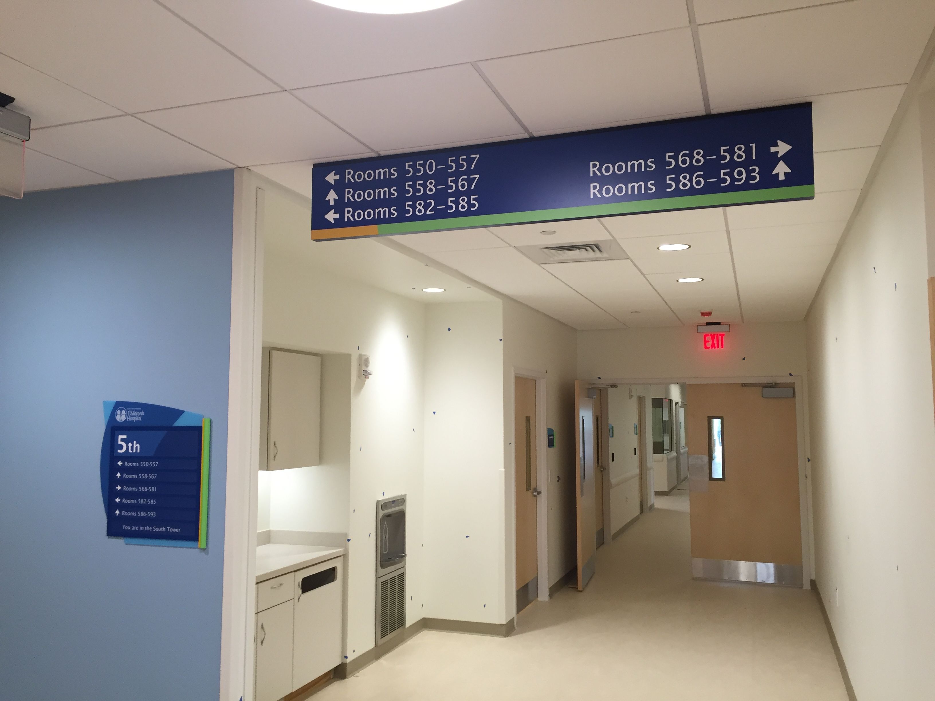 East Tennessee Children's Hospital Interior Signage