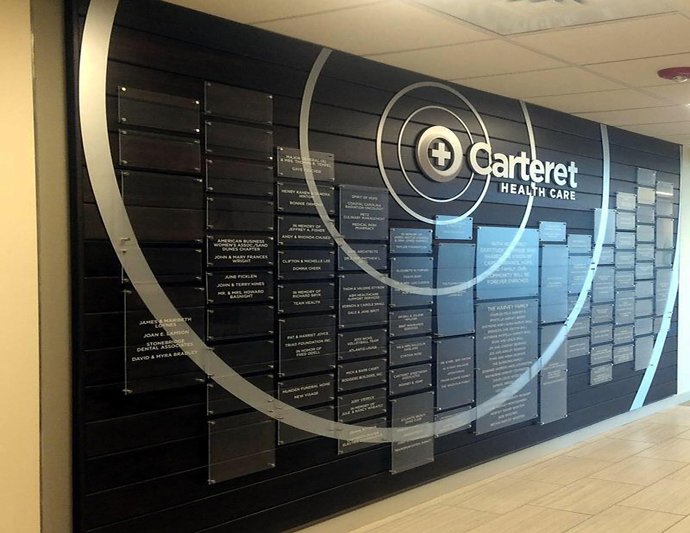 Carteret Donor Wall